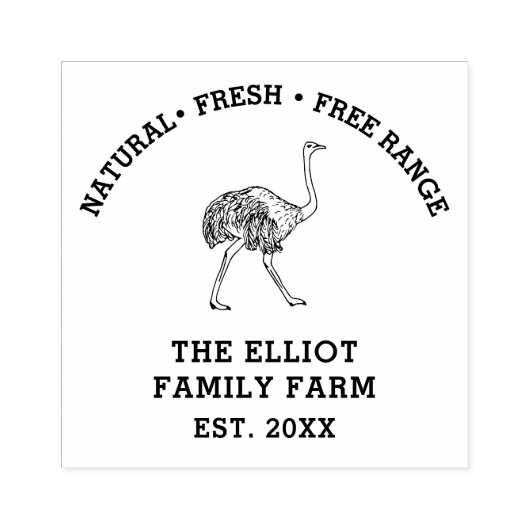 Gepersonaliseerd  familie Boerderij Rubberstempel (Afrduk)