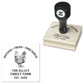 Gepersonaliseerd  familie Boerderij Rubberstempel (Gestempeld)