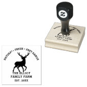 Gepersonaliseerd familie Boerderij Rubberstempel (Gestempeld)