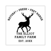 Gepersonaliseerd  familie Boerderij Rubberstempel (Afrduk)