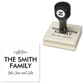 Gepersonaliseerd familie cadeaustempel rubberstempel (Gestempeld)