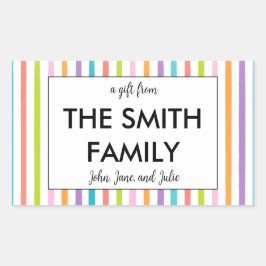 Gepersonaliseerd familie Gifting Stickers