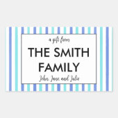 Gepersonaliseerd familie Gifting Stickers (Voorkant)