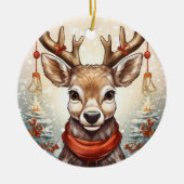 Gepersonaliseerd Familie Kerst Ornament, 2-zijdig Keramisch Ornament (Voorkant)