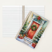 Gepersonaliseerd Familie Kerstdagboek Notitieboek (Binnen)