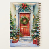 Gepersonaliseerd Familie Kerstdagboek Notitieboek (Achterkant)