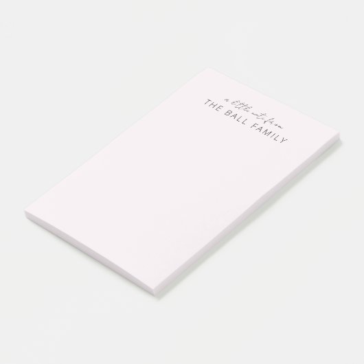 Gepersonaliseerd familie notitieblok post-it® notes (Schuin)