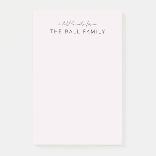 Gepersonaliseerd familie notitieblok post-it® notes (Voorkant)