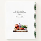 Gepersonaliseerd familie receptenboek notitieboek (Achterkant)