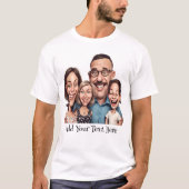 Gepersonaliseerd familie T-shirt (Voorkant)