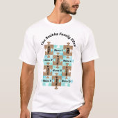 Gepersonaliseerd familie T-shirt - Twaalf Puzzel s (Voorkant)