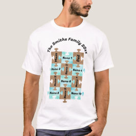 Gepersonaliseerd familie T-shirt - Twaalf Puzzel s