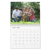 Gepersonaliseerd familiefoto cadeau kalender (Mar 2026)