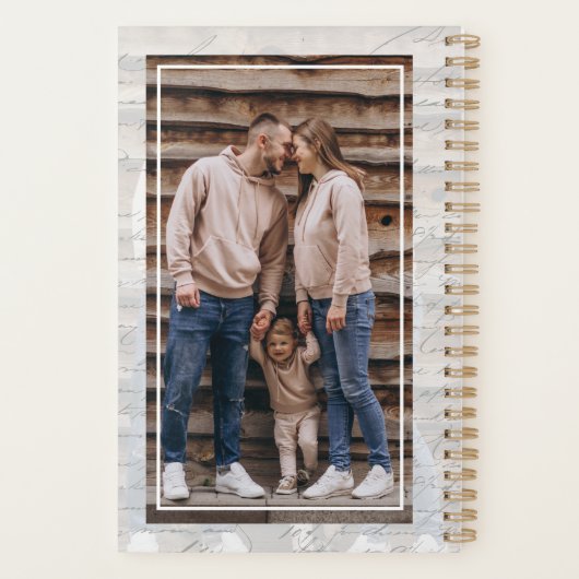 Gepersonaliseerd familiegeheugen 2025 planner (Achterkant)