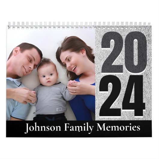 Gepersonaliseerd familiegeheugen Foto Keepsake Gif Kalender (Hoes)