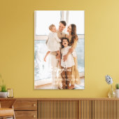 Gepersonaliseerd familieportret canvas afdruk (Insitu (Woonkamer))