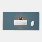 Gepersonaliseerd Familieportret Gouden Rococo Mand Bureaumat (Keyboard & Muis)