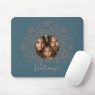 Gepersonaliseerd Familieportret Gouden Rococo Mand Muismat