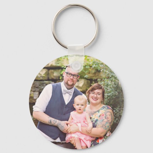 Gepersonaliseerd familieportret sleutelhanger (Voorkant)
