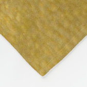 Gepersonaliseerd Faux Gold Brushstrokes met Navy B Fleece Deken (Hoek)