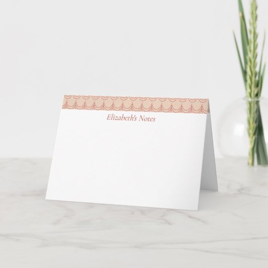 Gepersonaliseerd faux kroonluchter ontwerp notitiekaartje (Voorkant)