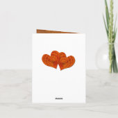 Gepersonaliseerd Faux Wood 5th Wedding Jubileum Kaart (Achterkant)