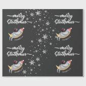 Gepersonaliseerd feestdag met feestdag en feestdag cadeaupapier (Vlak)