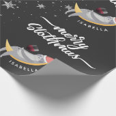 Gepersonaliseerd feestdag met feestdag en feestdag cadeaupapier (Hoek)