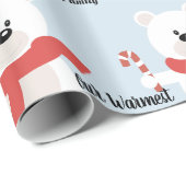 Gepersonaliseerd feestelijk Beer Cadeaupapier (Rol Hoek)