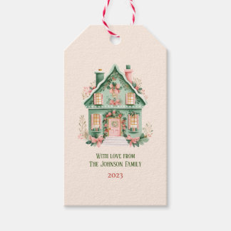 Gepersonaliseerd feestelijk cadeau Label Cadeaulabel