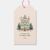 Gepersonaliseerd feestelijk cadeau Label Cadeaulabel (Voorkant)