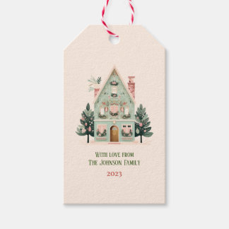 Gepersonaliseerd feestelijk cadeau Label Cadeaulabel