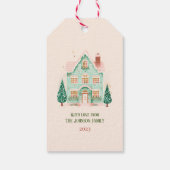 Gepersonaliseerd feestelijk cadeau Label Cadeaulabel (Achterkant)