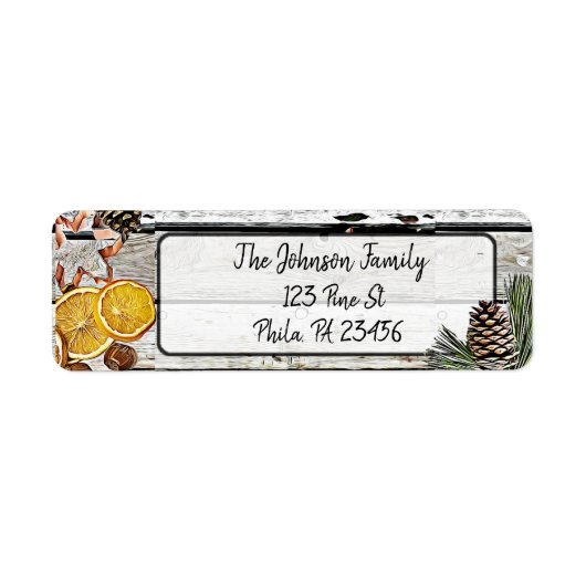 Gepersonaliseerd feestelijke Adresetiketten voor k Etiket (Voorkant)