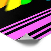  GEPERSONALISEERD FEL CHEERLEADER POSTER (Hoek)