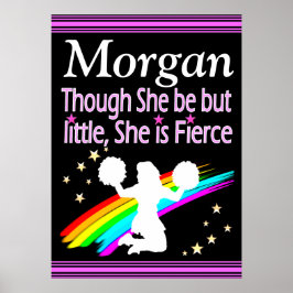  GEPERSONALISEERD FEL CHEERLEADER POSTER