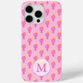 Gepersonaliseerd feministisch roze Case-Mate iPhone case (Achterkant)