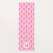 Gepersonaliseerd feministisch roze yogamat (Achterkant)