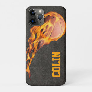 Gepersonaliseerd Fiery Basketball Case-Mate iPhone Case