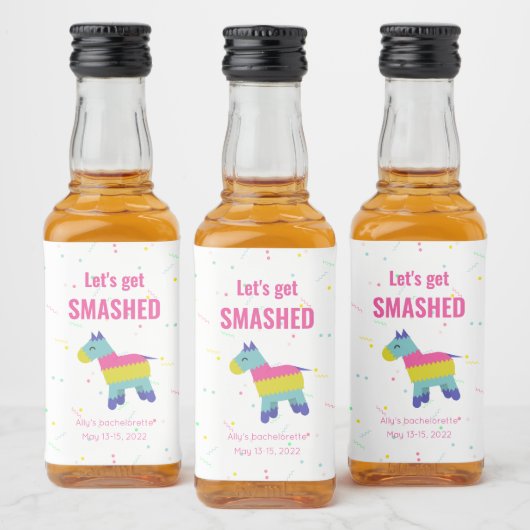 Gepersonaliseerd Fiesta-label Likeurfles Etiket (Flessen)