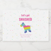 Gepersonaliseerd Fiesta-label Likeurfles Etiket (Enkel label)