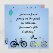 Gepersonaliseerd fietsen Birthday Invites Kaart (Voorkant / Achterkant)
