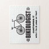 Gepersonaliseerd fietsen legpuzzel (Verticaal)