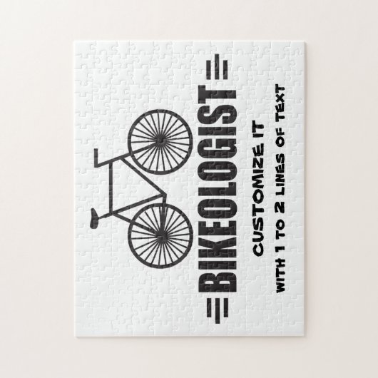 Gepersonaliseerd fietsen legpuzzel (Verticaal)