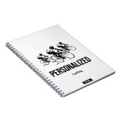Gepersonaliseerd Fietsen Notitieboek (Rechterzijde)