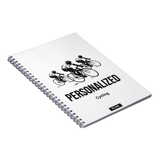 Gepersonaliseerd Fietsen Notitieboek (Rechterzijde)