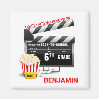 Gepersonaliseerd filmthema 6e graad magneet