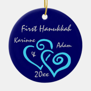 Gepersonaliseerd First Hanukkah Ornament