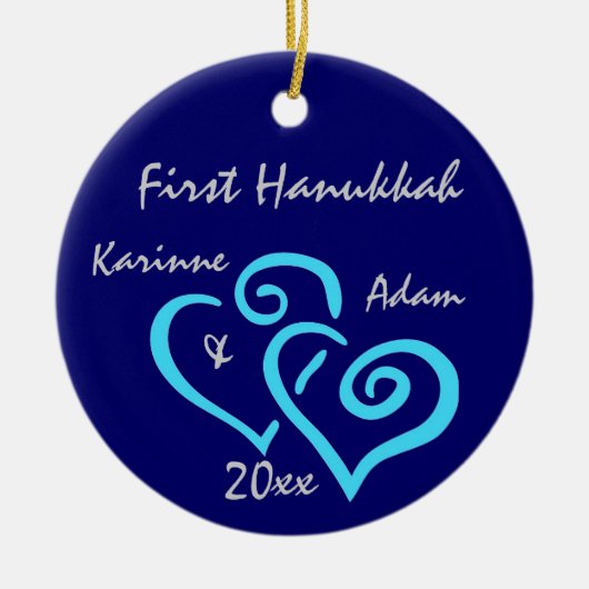 Gepersonaliseerd First Hanukkah Ornament (Voorkant)