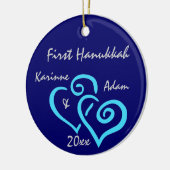 Gepersonaliseerd First Hanukkah Ornament (Links)